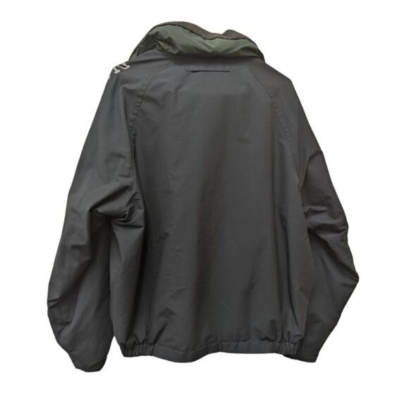 Vintage Nautica Navy Blue Holly Green Hood Challenge Jacket - Picture 2 of 7